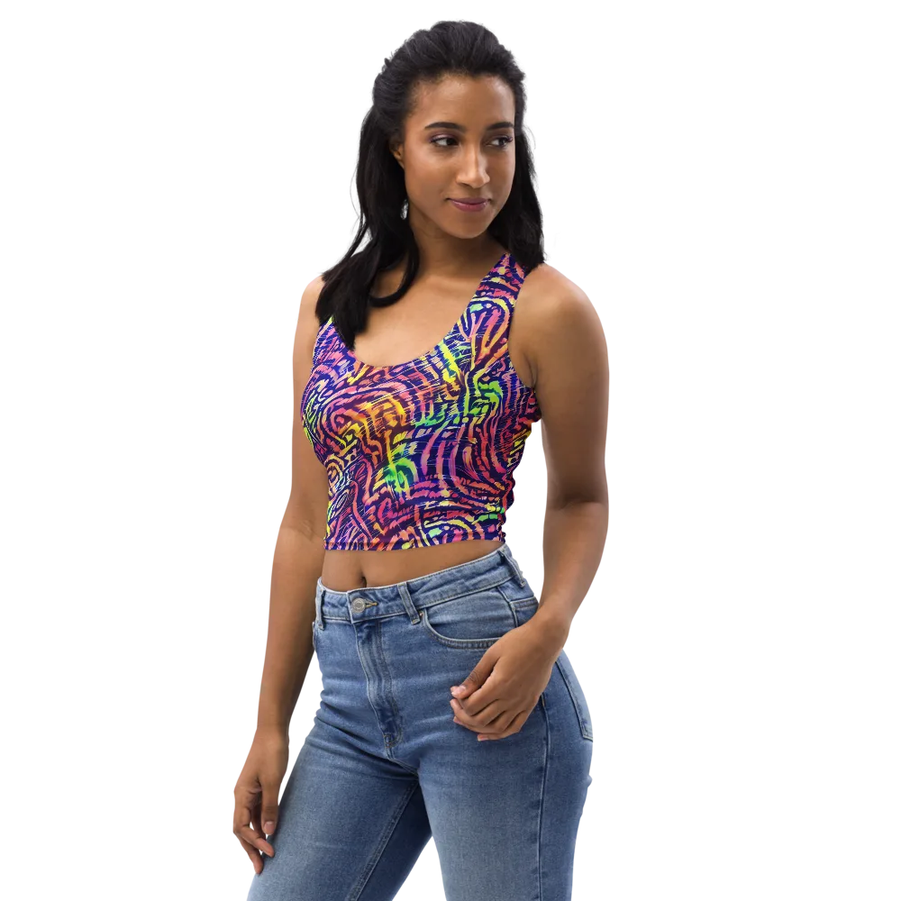 Acid Afterglow on Crop Top — Left Front