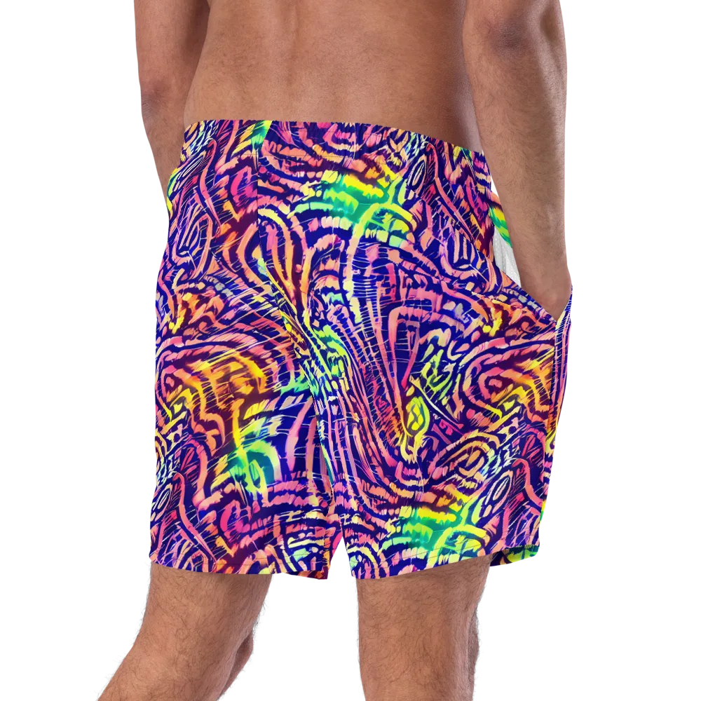 Acid Afterglow on Swim Trunks — Right Back