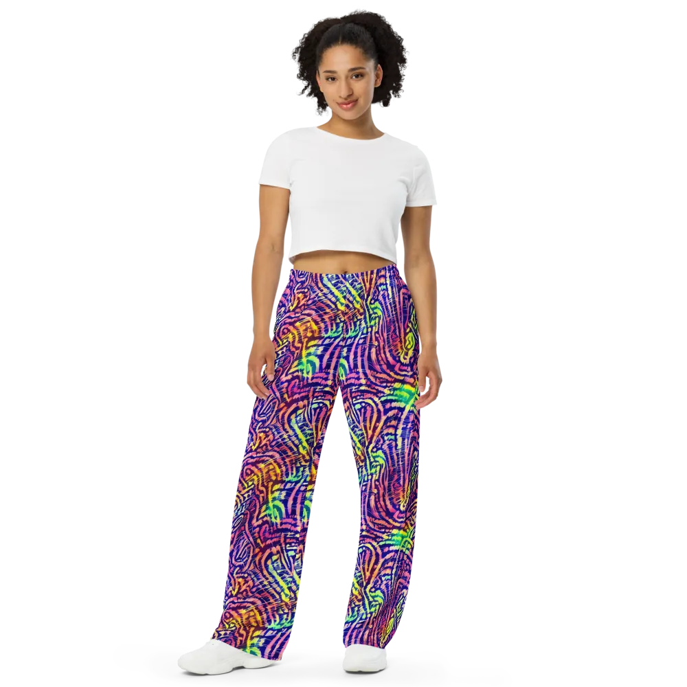 Acid Afterglow on Wide-Leg Pants — Front