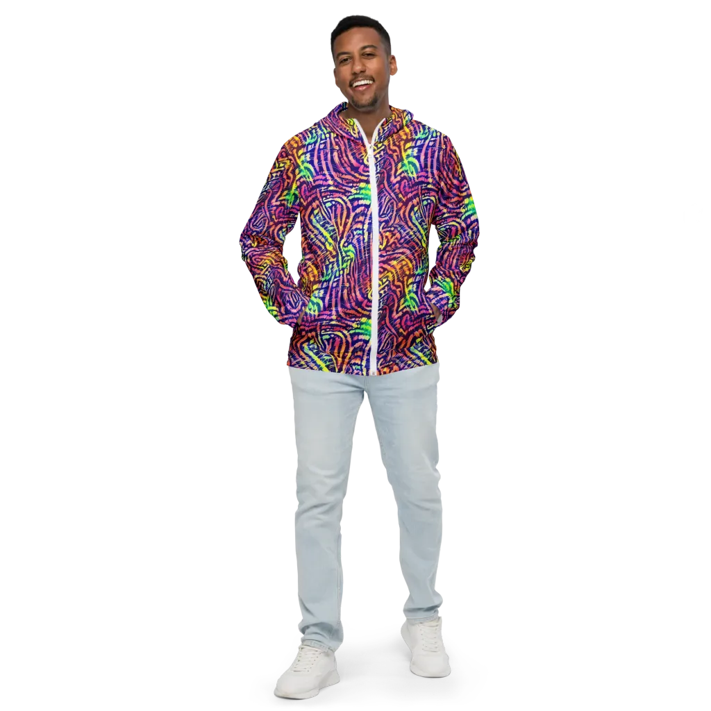 Acid Afterglow on Men's Windbreaker — Front