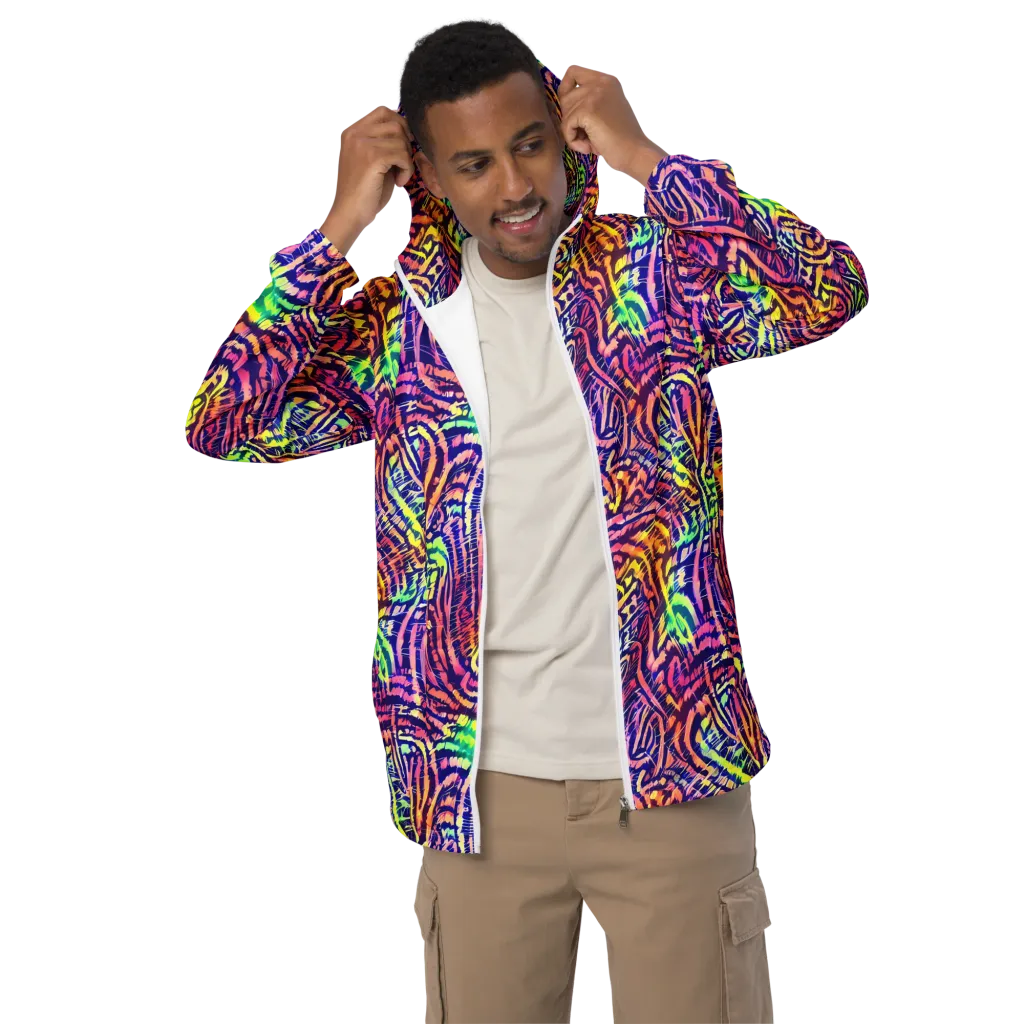 Acid Afterglow on Men's Windbreaker — Front