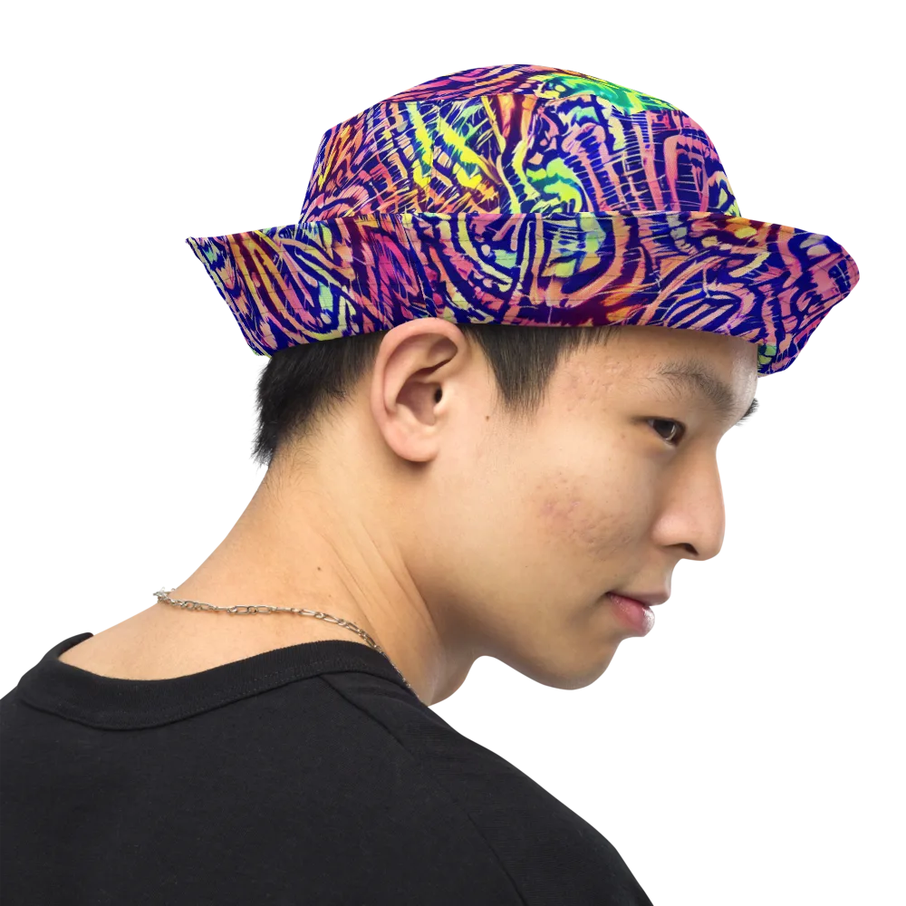 Acid Afterglow on Reversible Bucket Hat — Right Outside