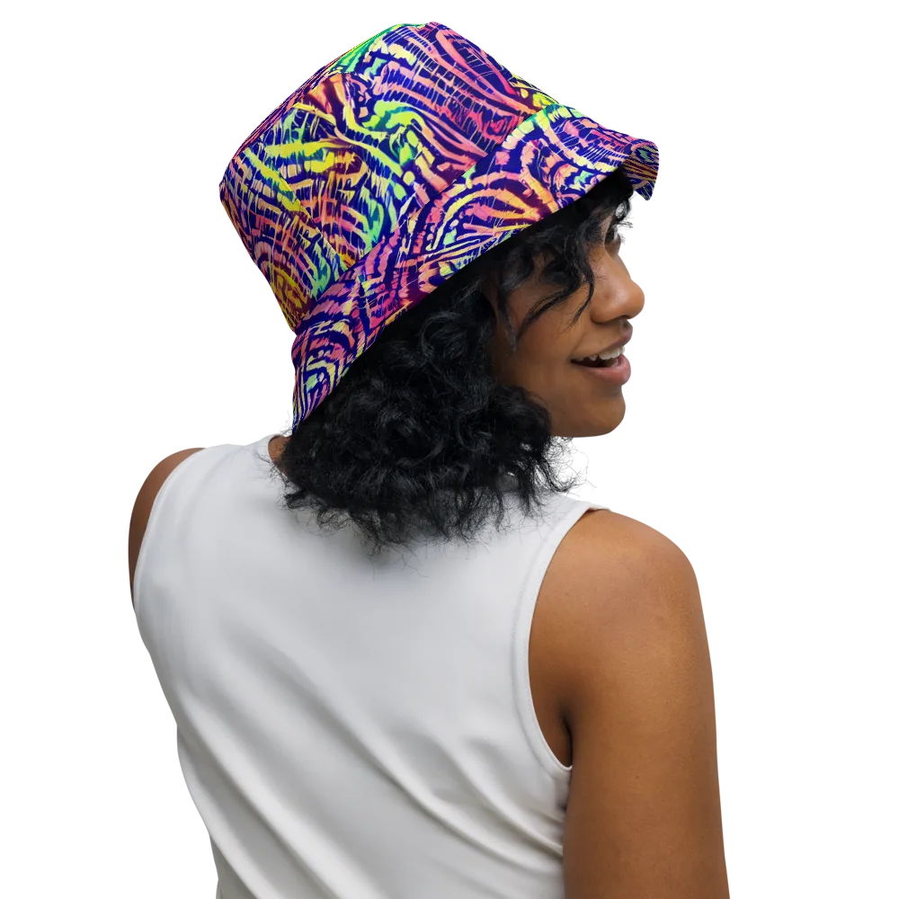 Acid Afterglow on Reversible Bucket Hat — Right Outside