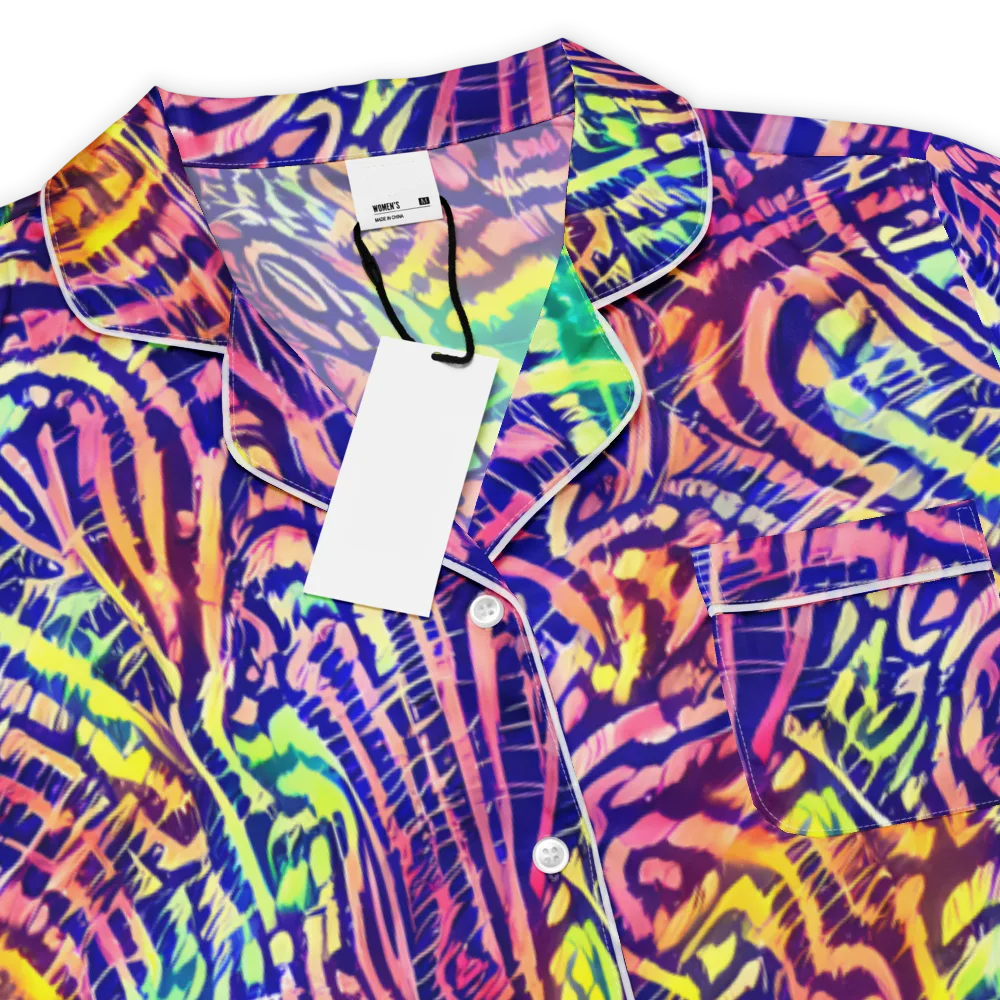 Acid Afterglow on Women's Short Sleeve Pajama Top — Product details