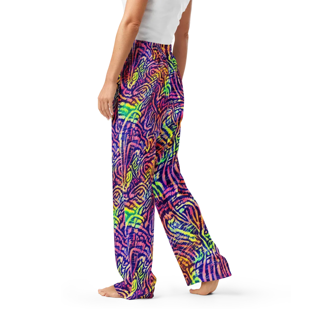 Acid Afterglow on Women's Pajama Pants — Left