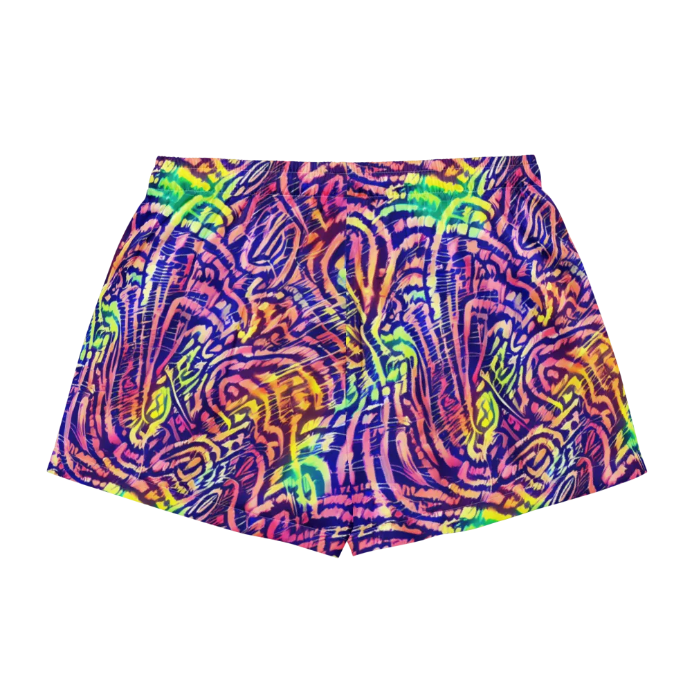 Acid Afterglow on Women's Pajama Shorts — Back