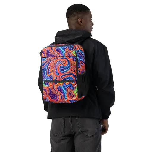 Neon Marbling on a Utility Backpack
