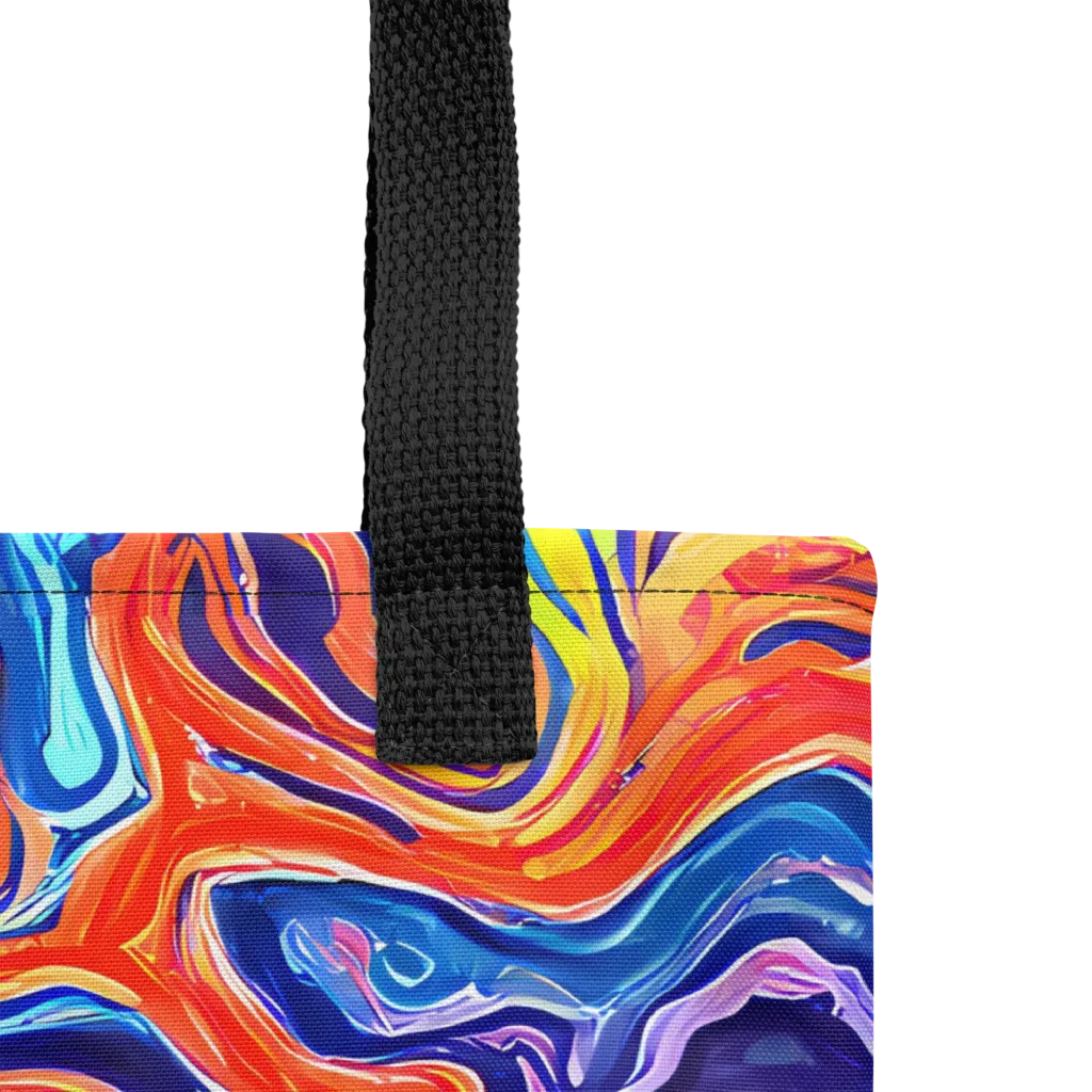 Neon Marbling on Tote Bag — Product details