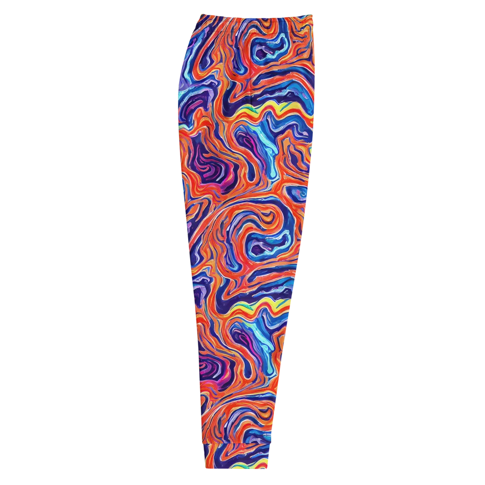 Neon Marbling on Men's Joggers — Right