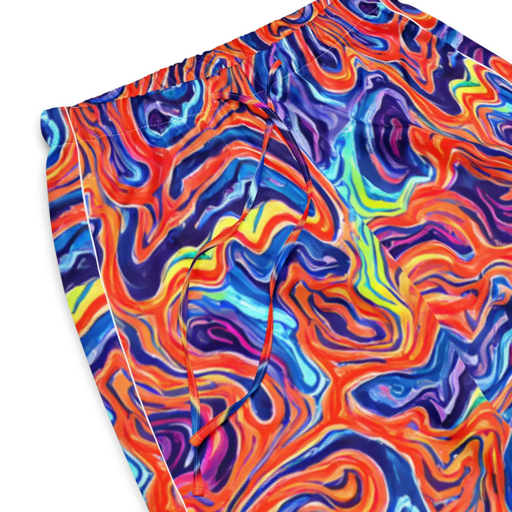 Neon Marbling on Women's Pajama Pants — Product details