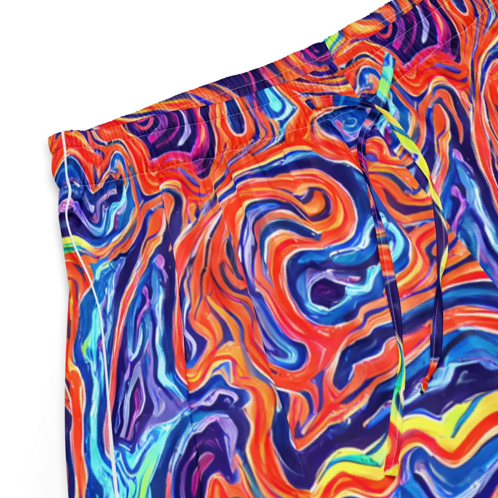 Neon Marbling on Women's Pajama Shorts — Product details
