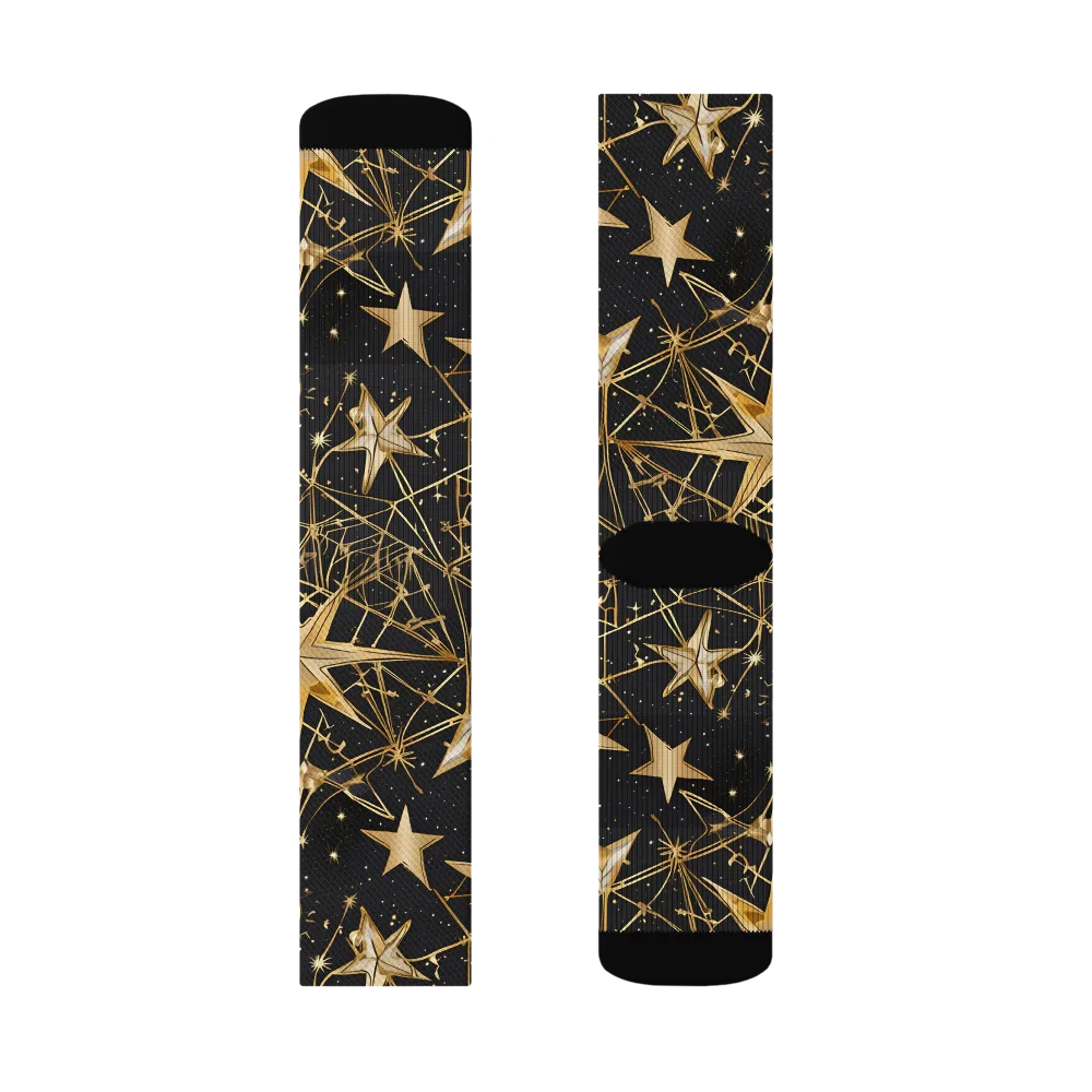 Midnight Orbit on Socks — Left Sock