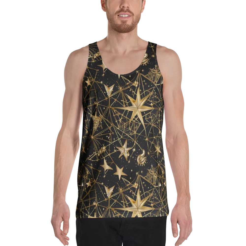 Midnight Orbit on Men's Tank Top — Front