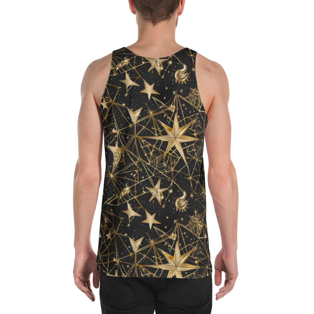 Midnight Orbit on Men's Tank Top — Back