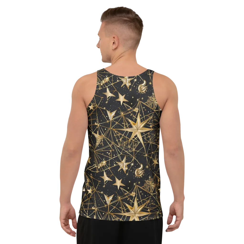 Midnight Orbit on Men's Tank Top — Back