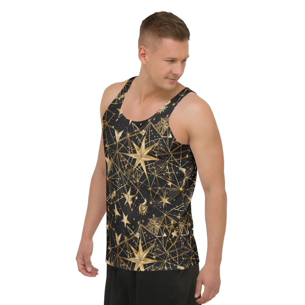 Midnight Orbit on Men's Tank Top — Left Front