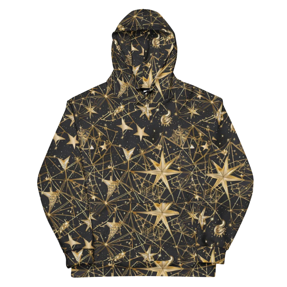 Midnight Orbit on Cotton Hoodie — Front