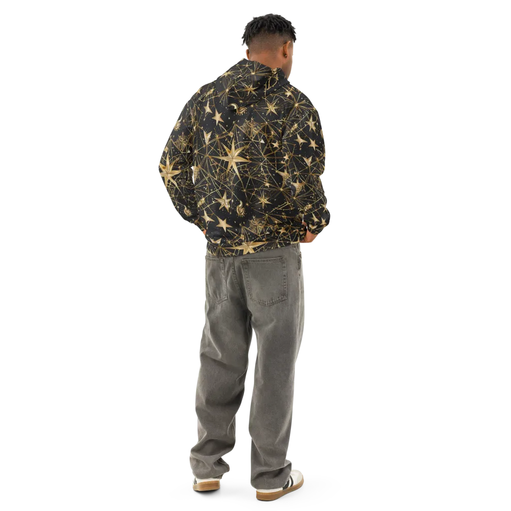 Midnight Orbit on Cotton Hoodie — Back