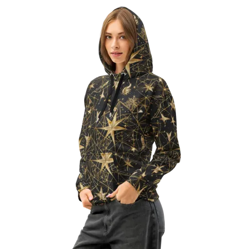 Midnight Orbit on a Cotton Hoodie