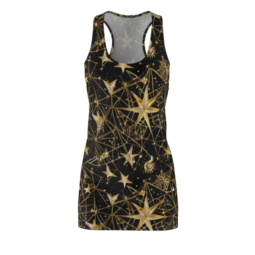 Midnight Orbit on a Racerback Dress