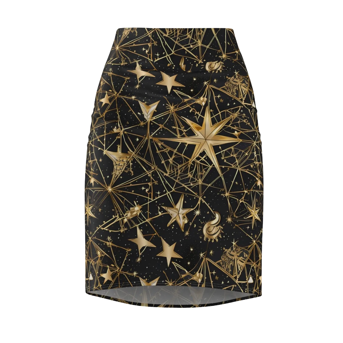 Midnight Orbit on Pencil Skirt — Front