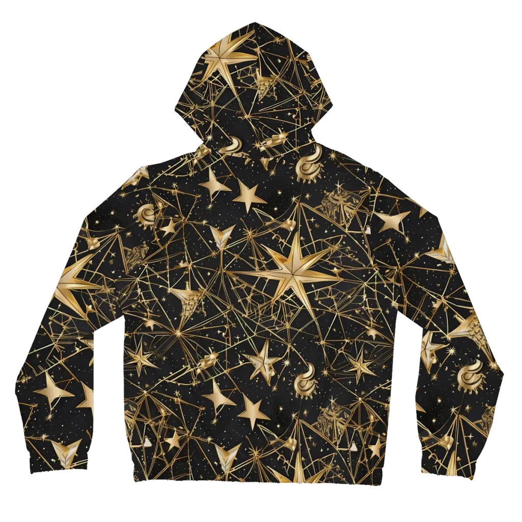 Midnight Orbit on Women's Full-Zip Hoodie — Back