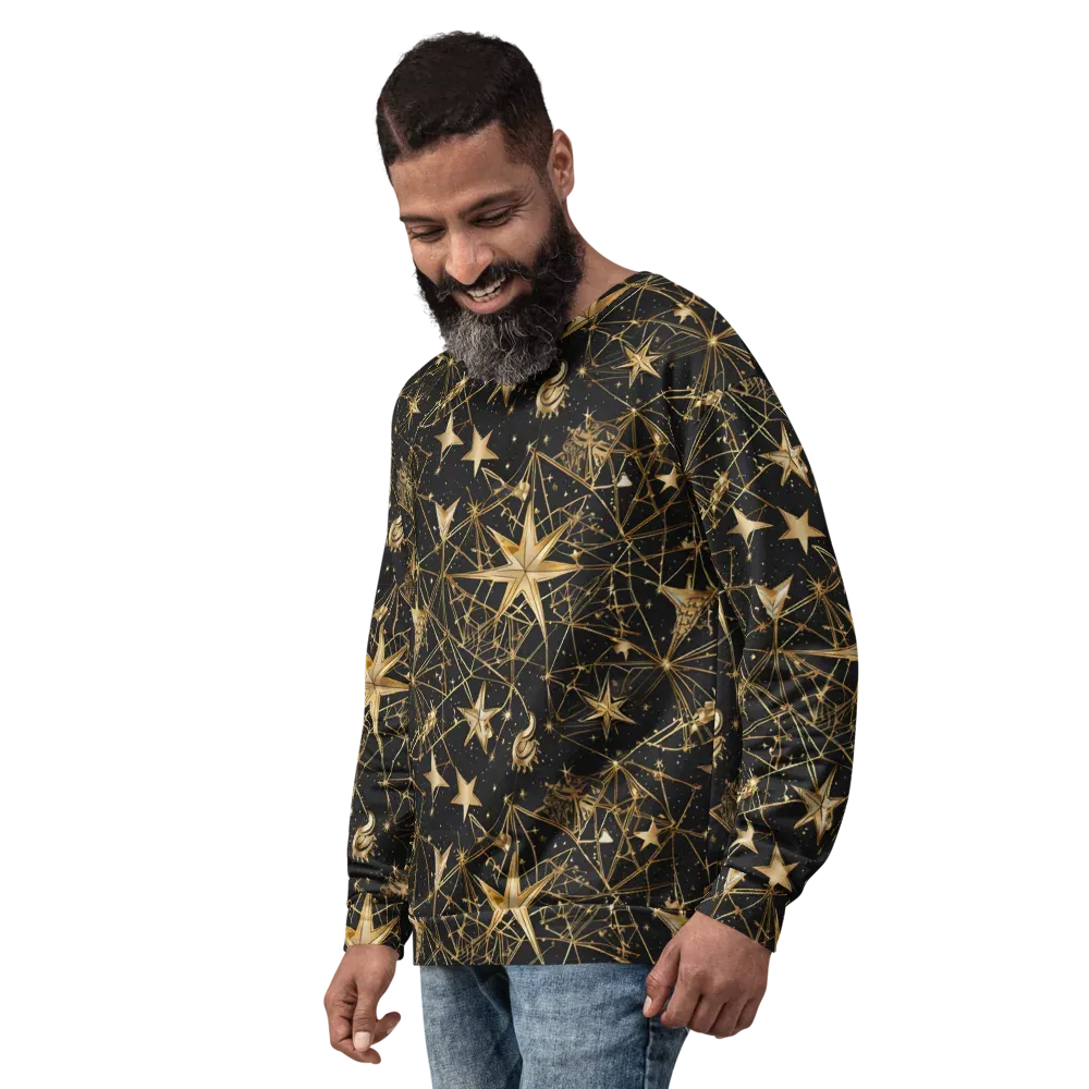 Midnight Orbit on Sweatshirt — Left Front