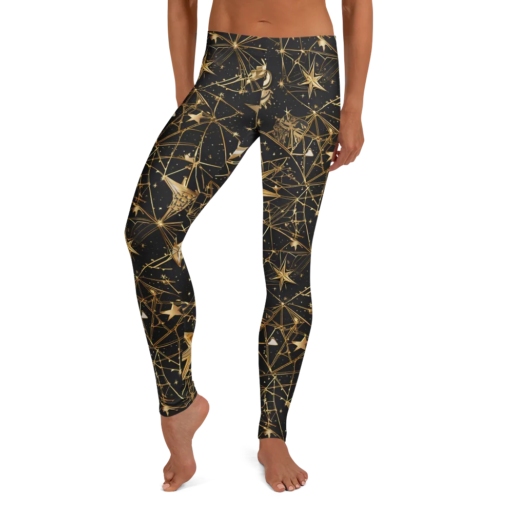 Midnight Orbit on Leggings — Front