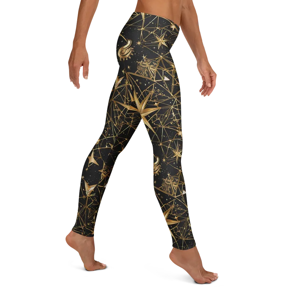 Midnight Orbit on Leggings — Right