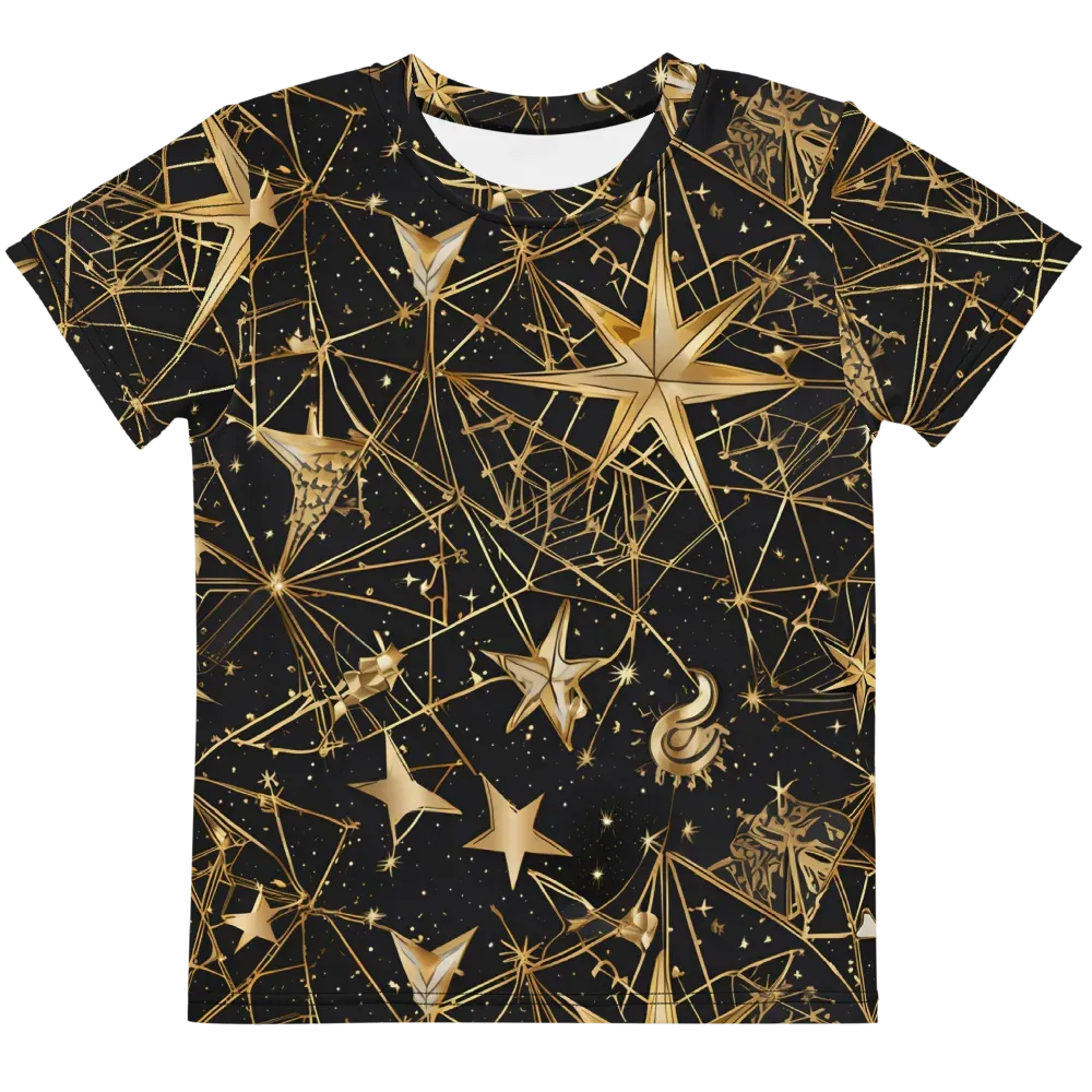 Midnight Orbit on Kids Crew Neck T-Shirt — Front