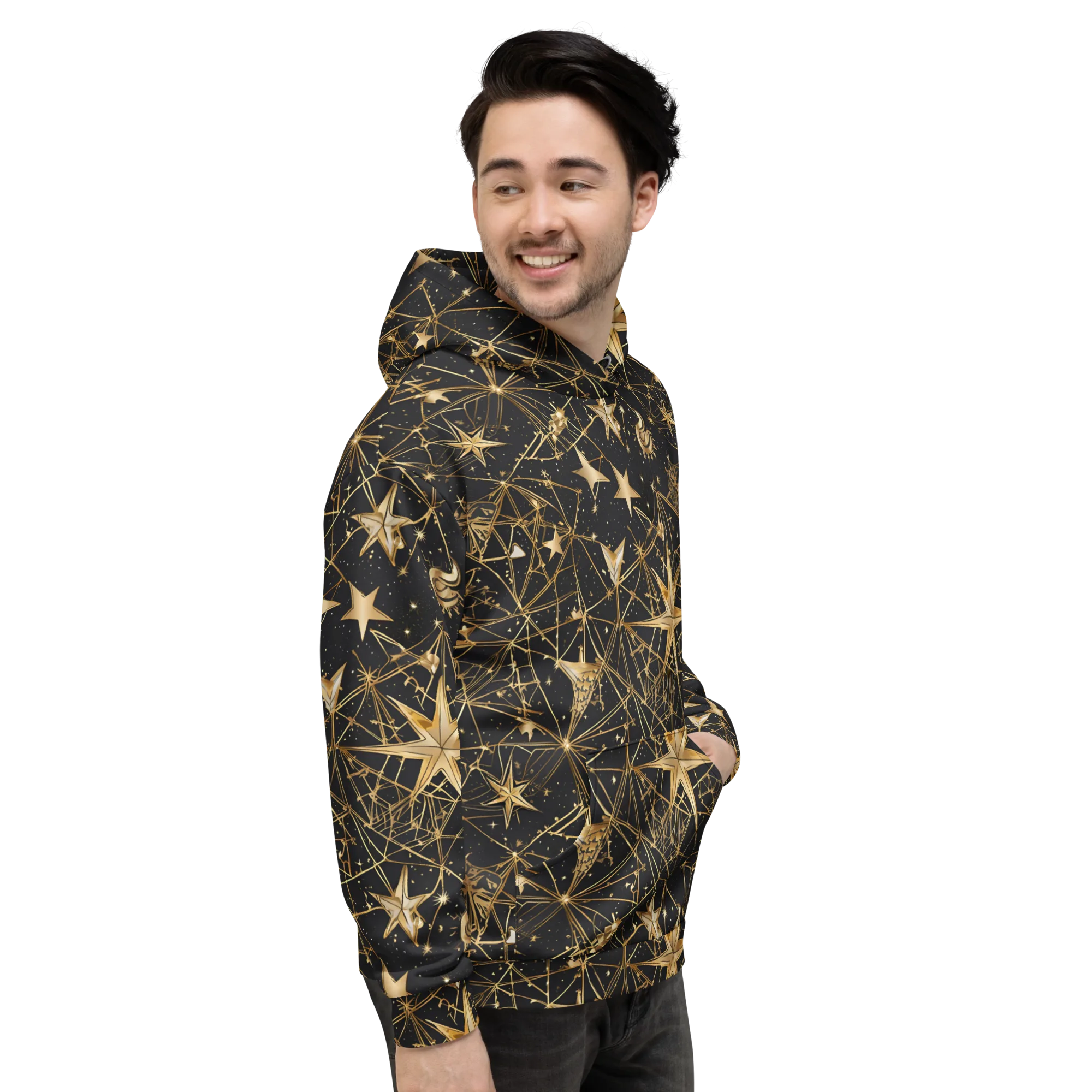 Midnight Orbit on Hoodie — Right