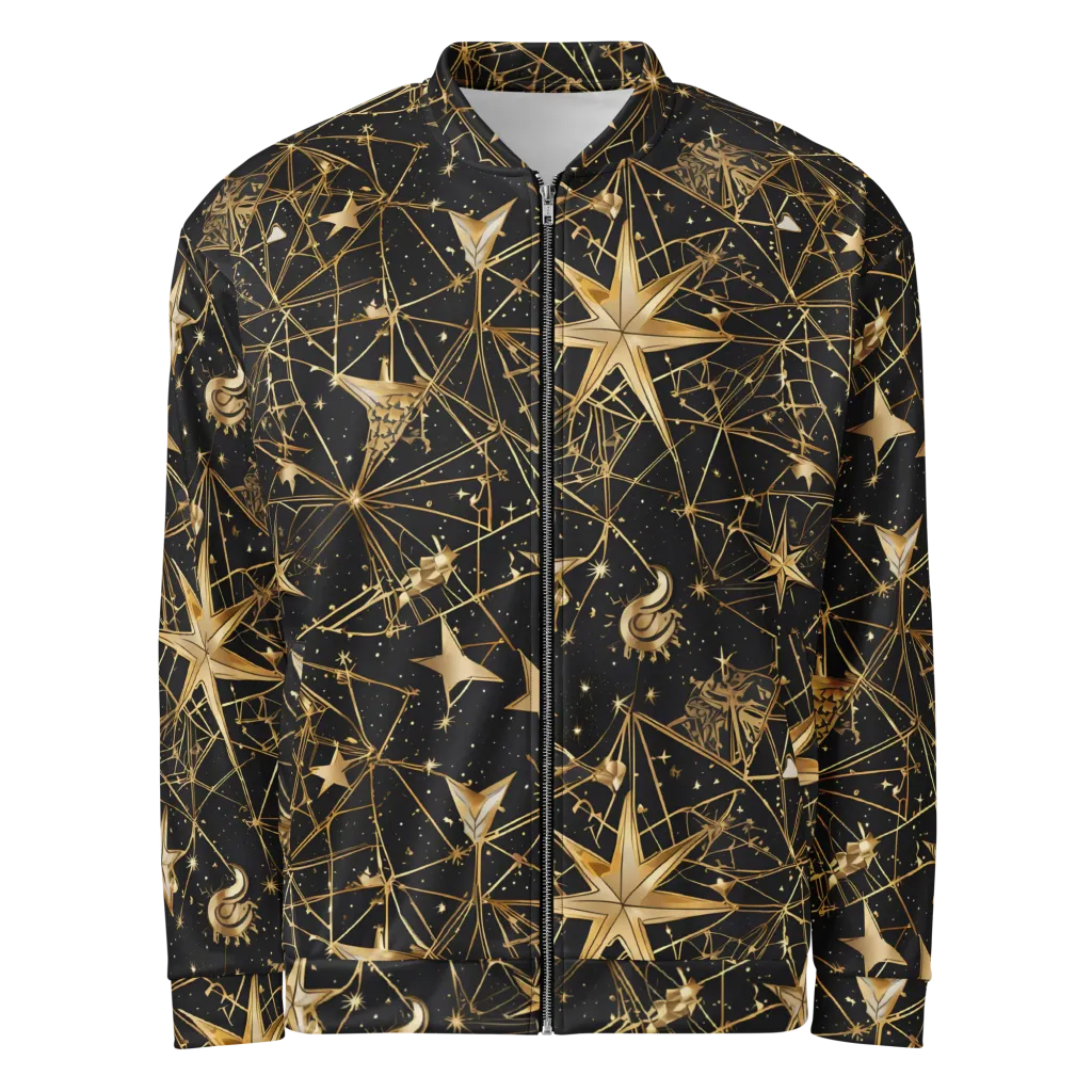 Midnight Orbit on Bomber Jacket — Front