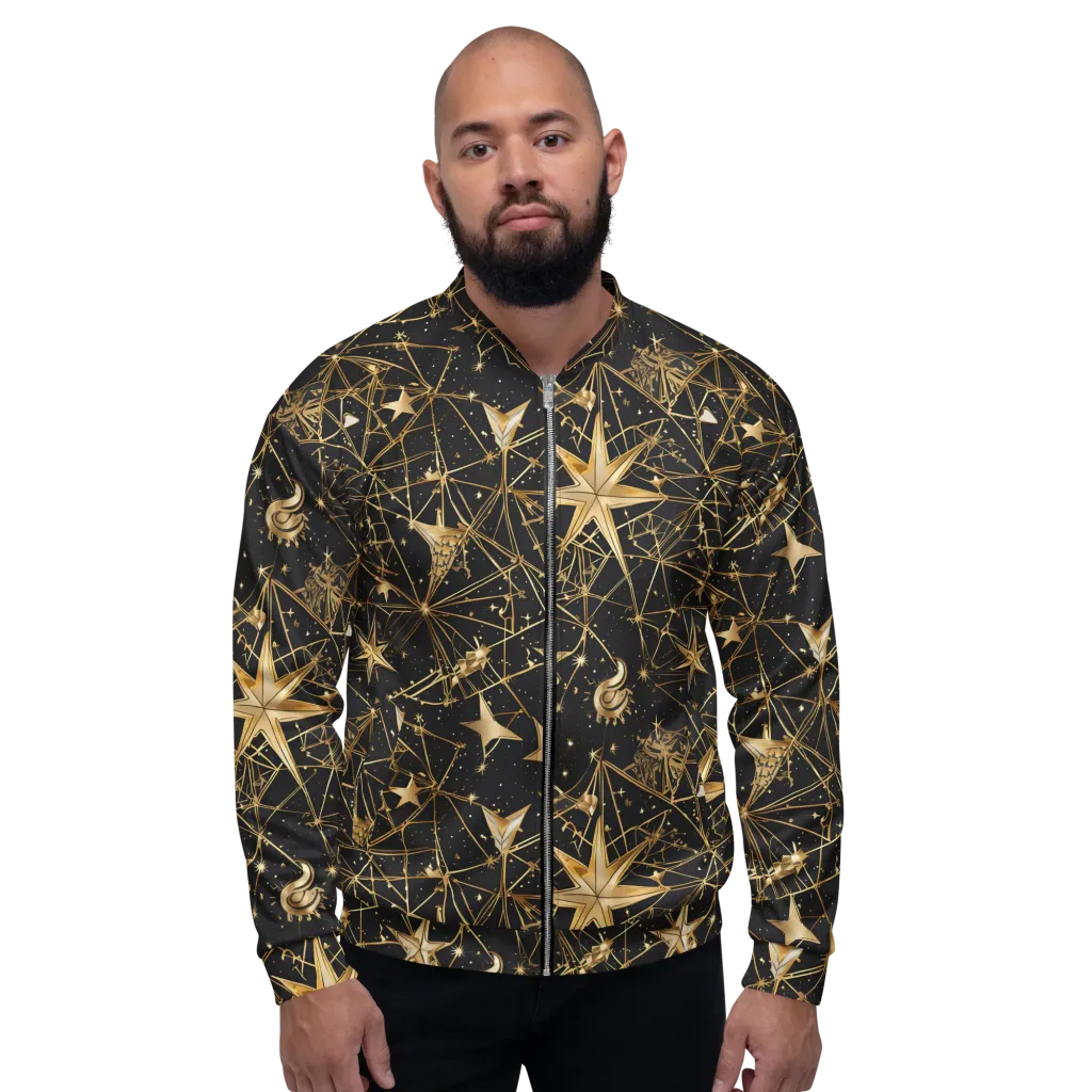 Midnight Orbit on Bomber Jacket — Front