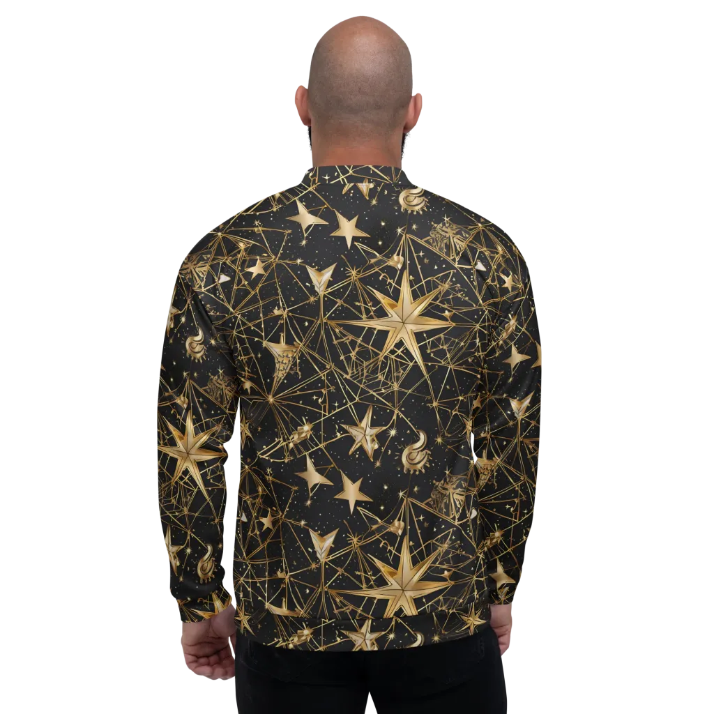 Midnight Orbit on Bomber Jacket — Back