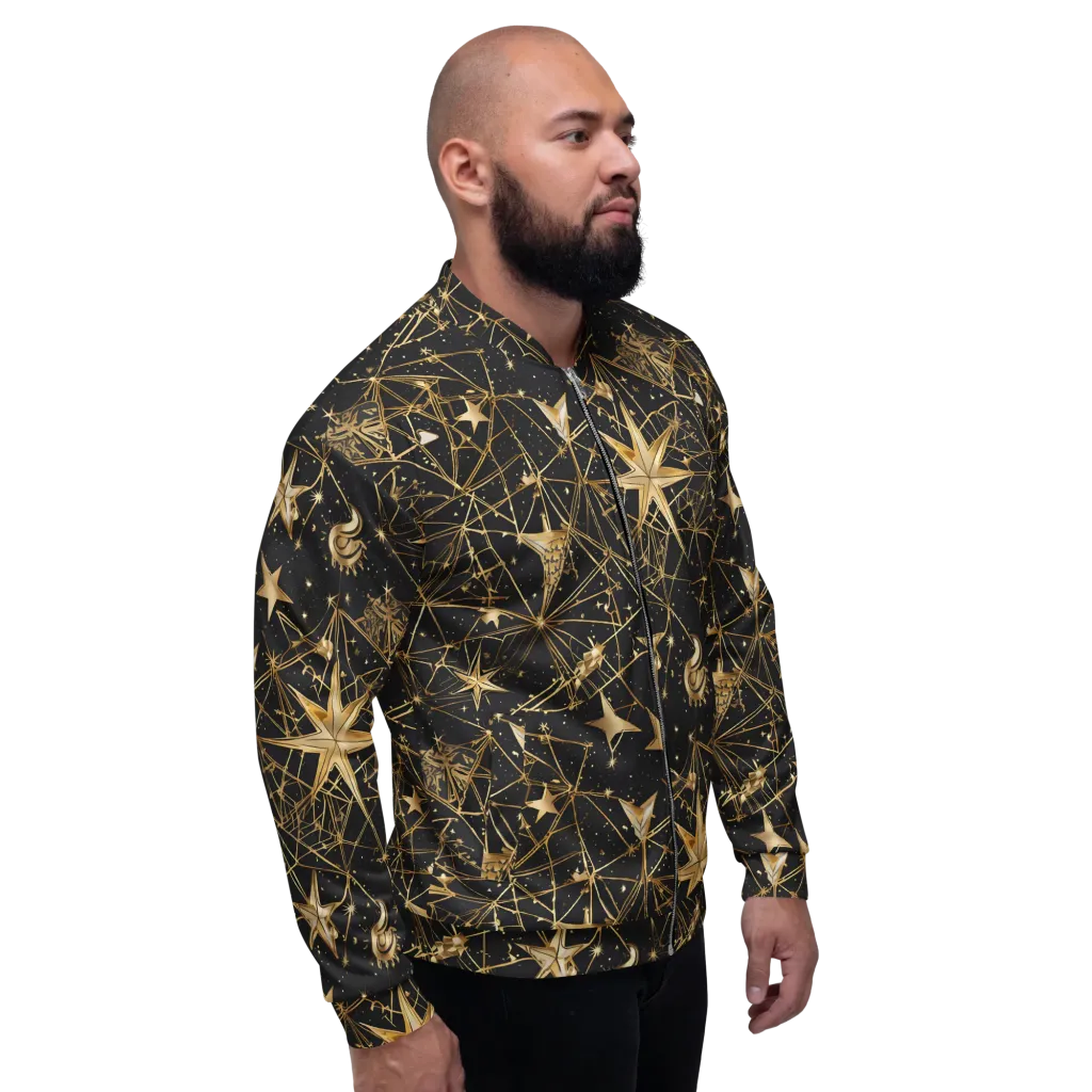 Midnight Orbit on Bomber Jacket — Right