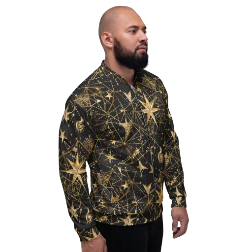 Midnight Orbit on a Bomber Jacket