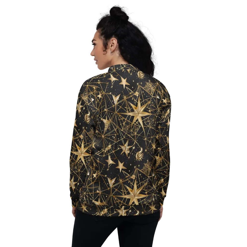Midnight Orbit on Bomber Jacket — Back