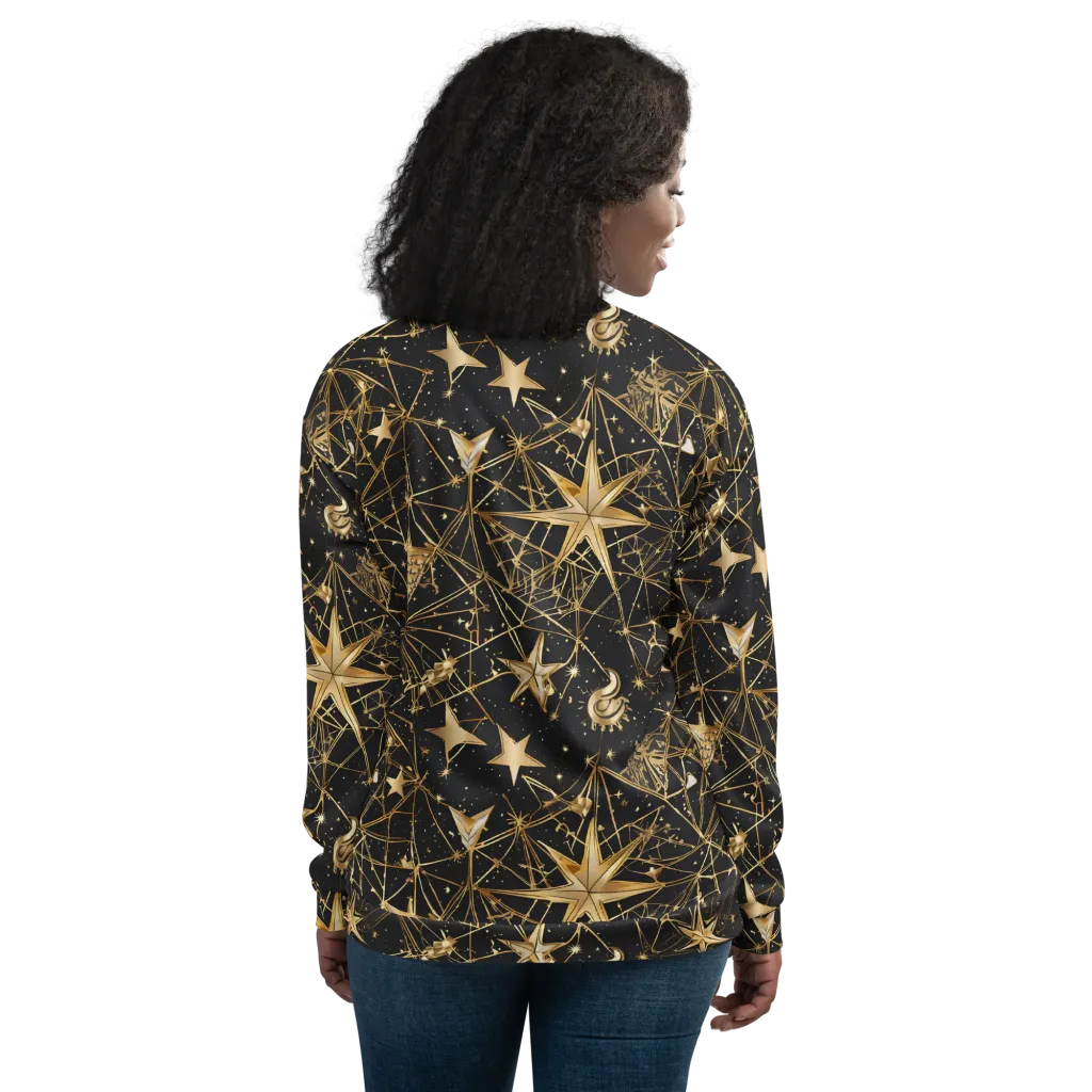 Midnight Orbit on Bomber Jacket — Back