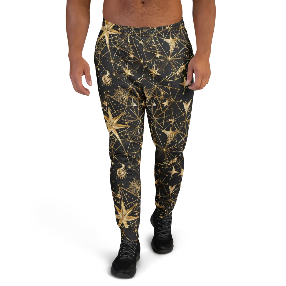 Midnight Orbit on Men's Joggers — Front
