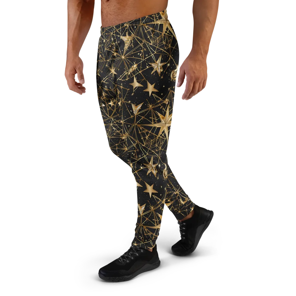 Midnight Orbit on Men's Joggers — Left