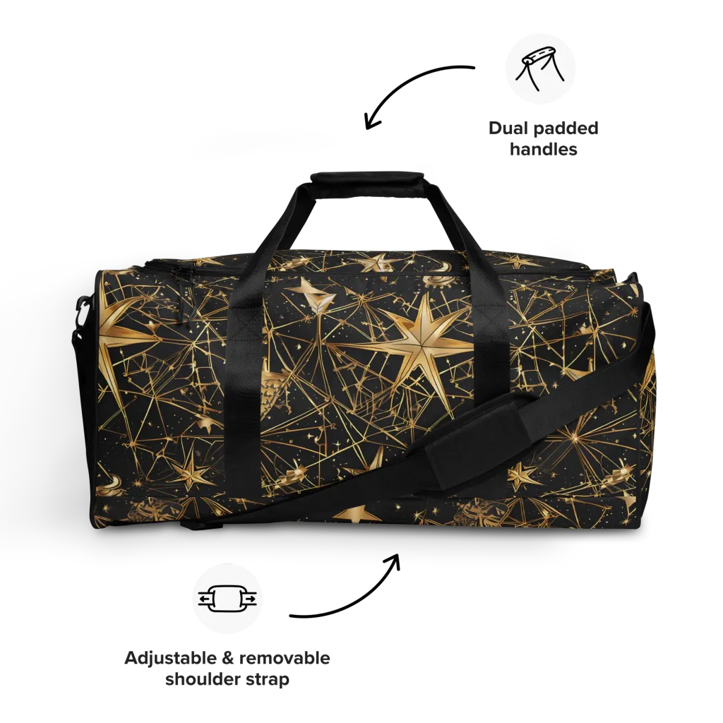 Midnight Orbit on Duffle Bag — Front