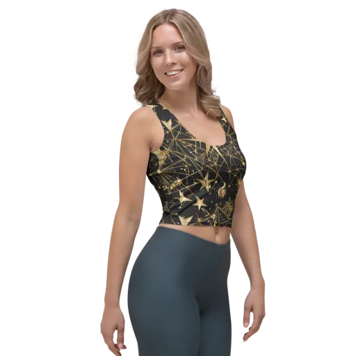 Midnight Orbit on a Crop Top