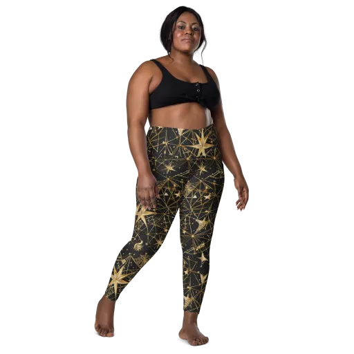 Midnight Orbit on a Leggings with Pockets