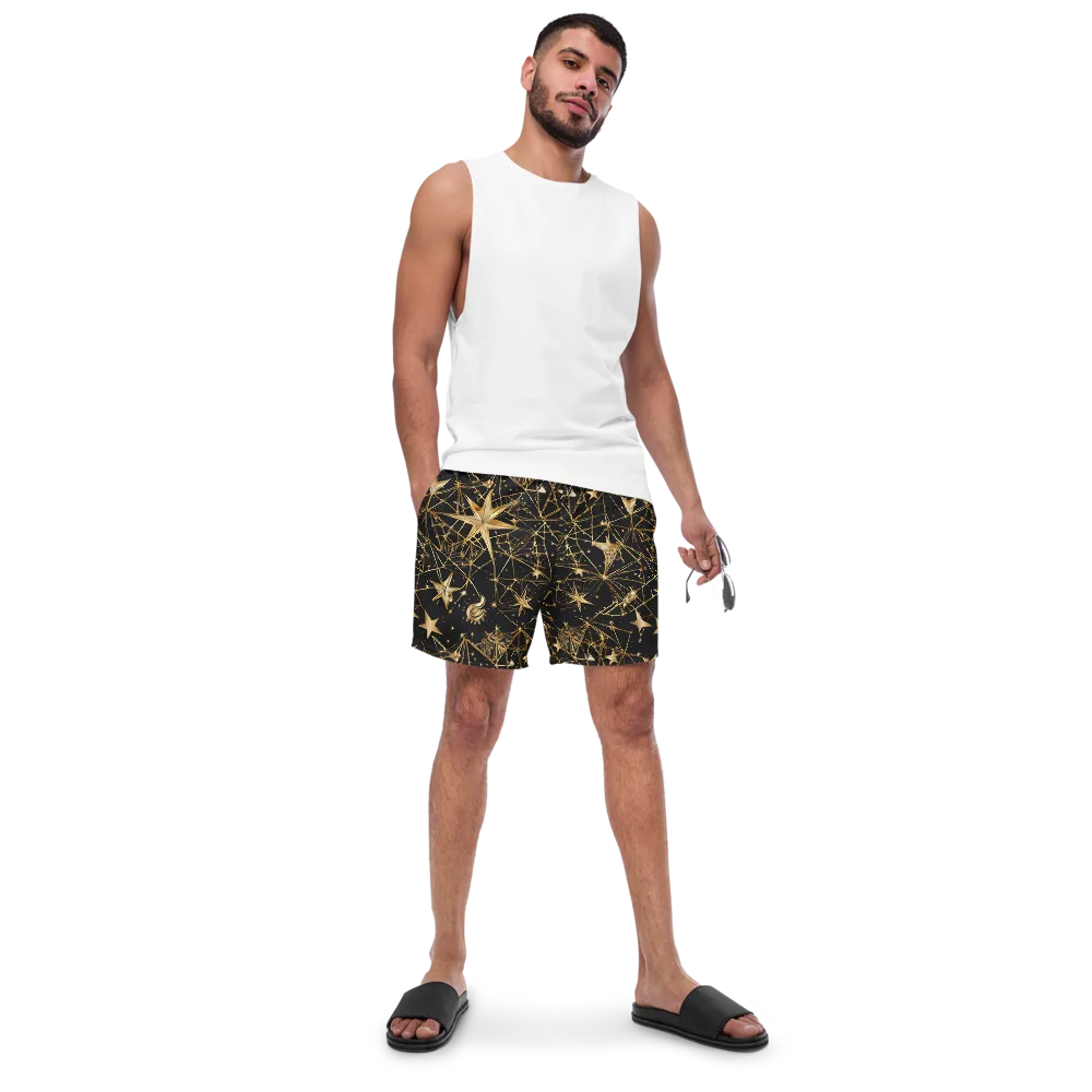 Midnight Orbit on Swim Trunks — Front
