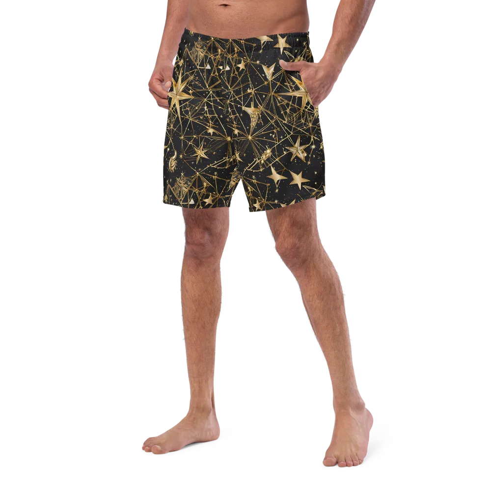 Midnight Orbit on Swim Trunks — Left Front