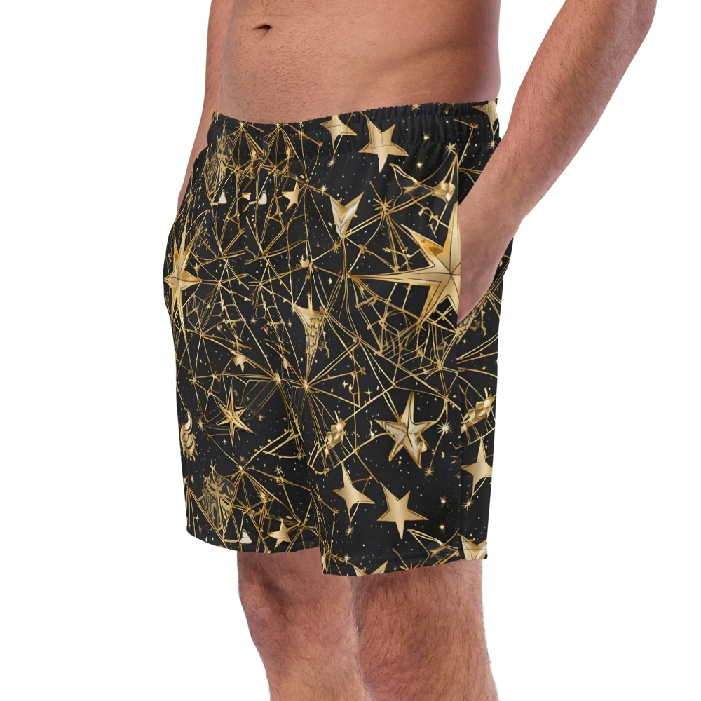 Midnight Orbit on Swim Trunks — Left Front