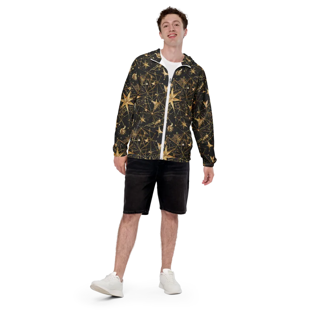 Midnight Orbit on Men's Windbreaker — Front