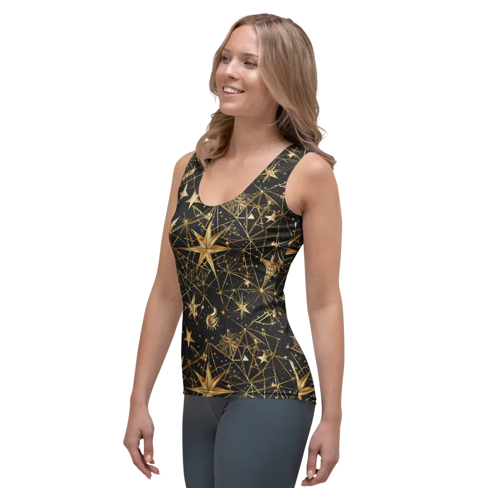 Midnight Orbit on Women's Tank Top — Left Front