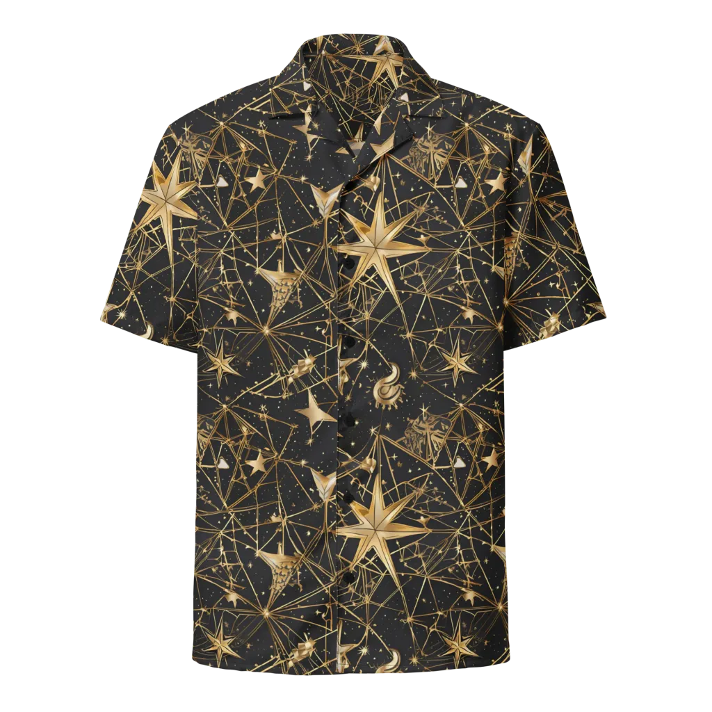 Midnight Orbit on Button Shirt — Front