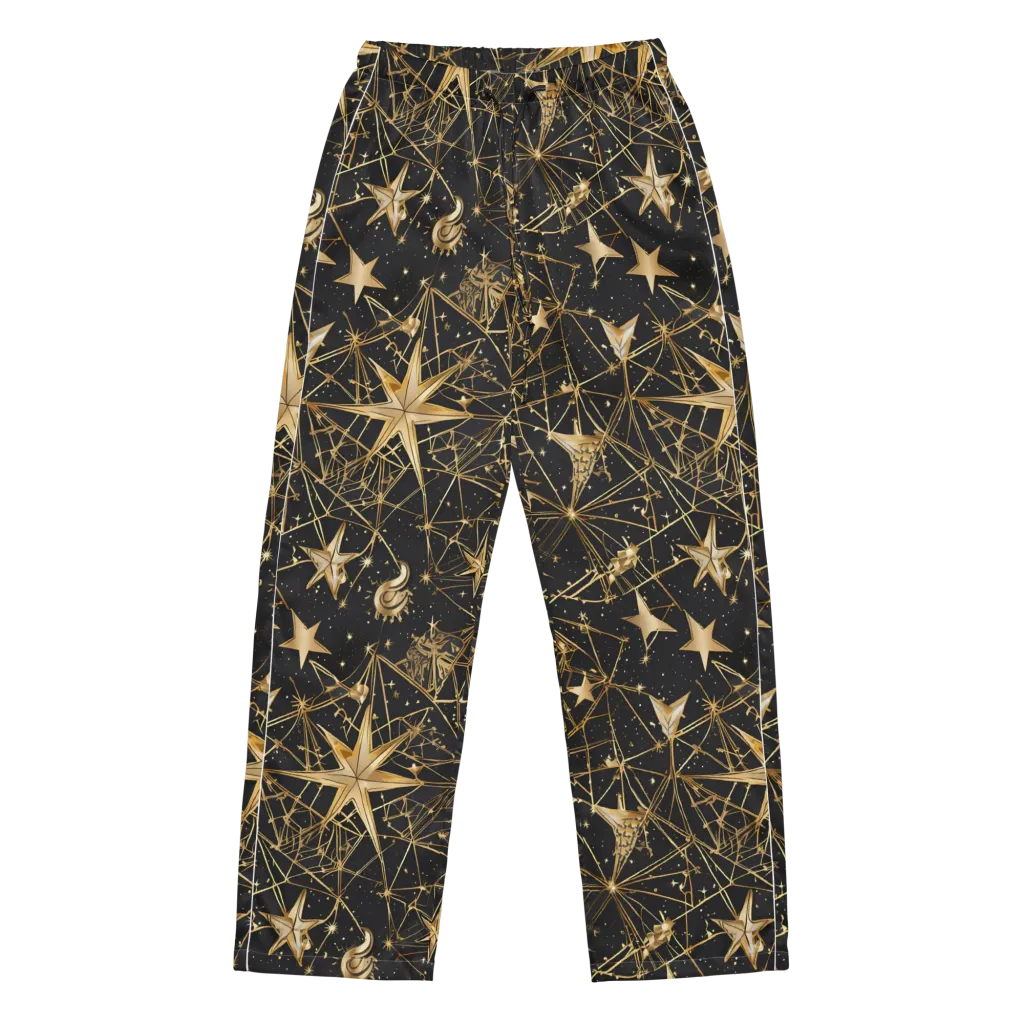 Midnight Orbit on Women's Pajama Pants — Front